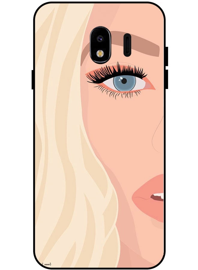 EYE CATCH Protective Case Cover For Samsung Galaxy F41 Smart Series Printed Protective Case Cover for Samsung F41 Girl Show Half Face - Image 1