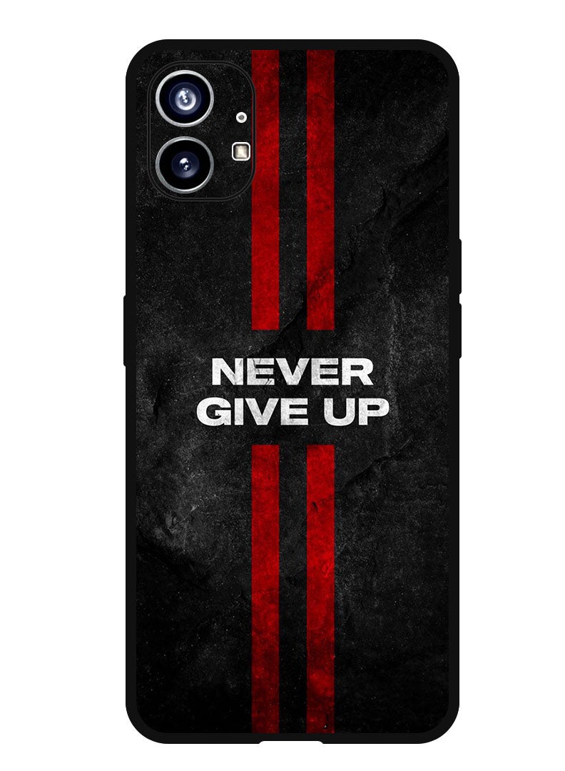 Theodor Protective Case Anti Scratch Shock Proof Bumper Cover For Nothing Phone 1 Never Give up stripes - Image 1