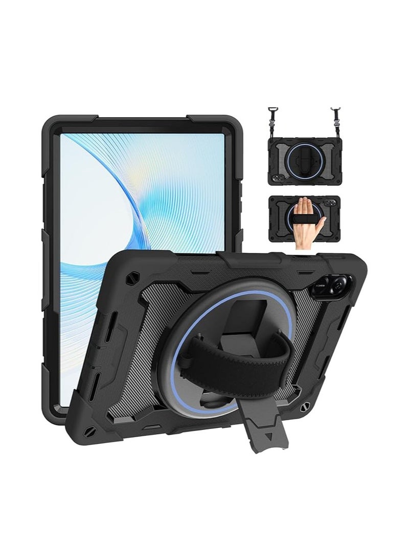 general Phone Case for Honor Pad X9 / X8 Pro 11.5 Inch 2023, Rugged Case with Swivel Stand Hand Strap Shoulder Strap for Honor Pad X9 Phone Case - Image 1