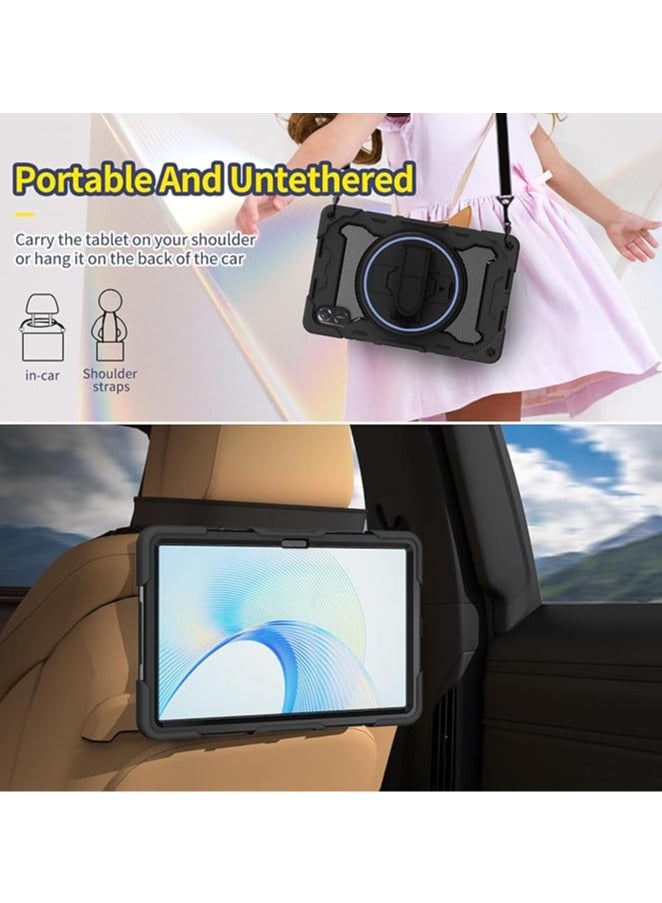 general Phone Case for Honor Pad X9 / X8 Pro 11.5 Inch 2023, Rugged Case with Swivel Stand Hand Strap Shoulder Strap for Honor Pad X9 Phone Case - Image 5