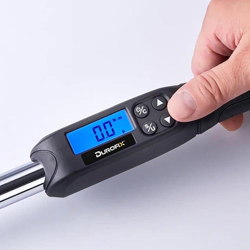 Durofix RM607-4S 1/2 (14.8 to 147.5 ft-lbs.) Digital Torque Wrench with Buzzer and LED Flash Notification ISO 6789 Standards with Certificate of Calibration - Image 2