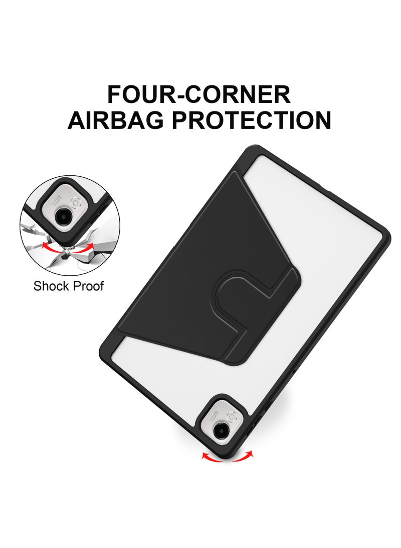 URBBKING Rotating Case Compatible with Honor Pad X9a,360 Degree Rotating Stand Cover, Multi-Angle Viewing Folio Cover with Pencil Holder Black  - Image 4