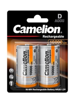 Camelion Camelion HR20 D Mono 1.2 V 10000 mAh Nickel Metal Hydride Rechargeable Battery (Pack of 2)  - Image 1