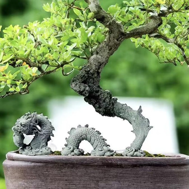 livelyfish Aquarium Dragon Statue Sandstone Ornaments Asian Fish Tank Decor for Freshwater Saltwater Tank Landscape Garden Decorations - Image 2