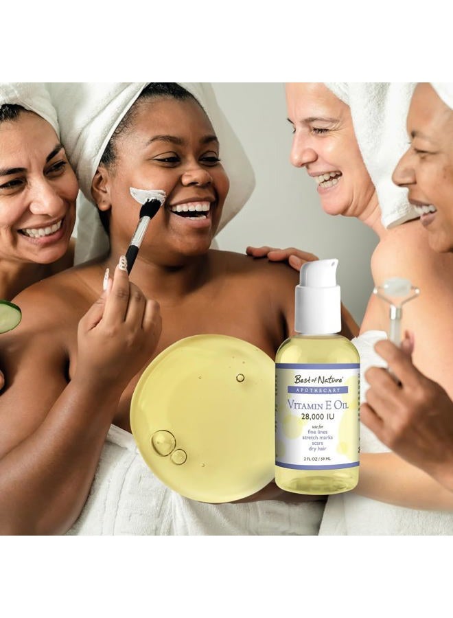 Best of Nature Vitamin E Oil 28,000 IU - Unscented Moisturizer for Hair, Skin, Face & Hands - Damage Repair Formula - Image 5