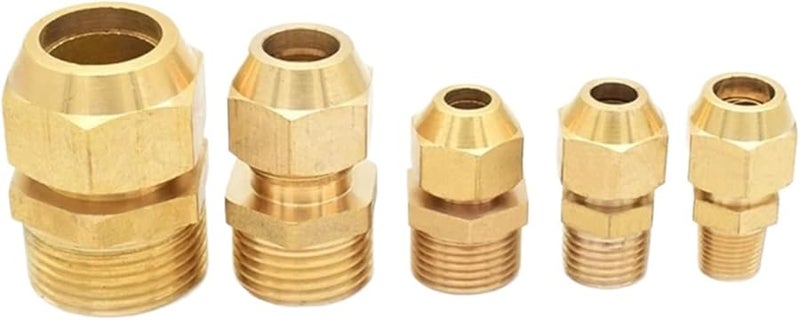 محول براسي مشع 3/8 بوصة لتوصيل أنابيب المياه والزيت والغاز - Image 1