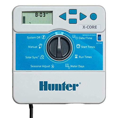 Hunter Industries Hunter X-Core XC800i Indoor Sprinkler Timer, 8 Zone Irrigation Controller for Lawn and Garden, Easy to Program, Automatic Watering Schedule, Seasonal Adjust, No WiFi Required - Image 1