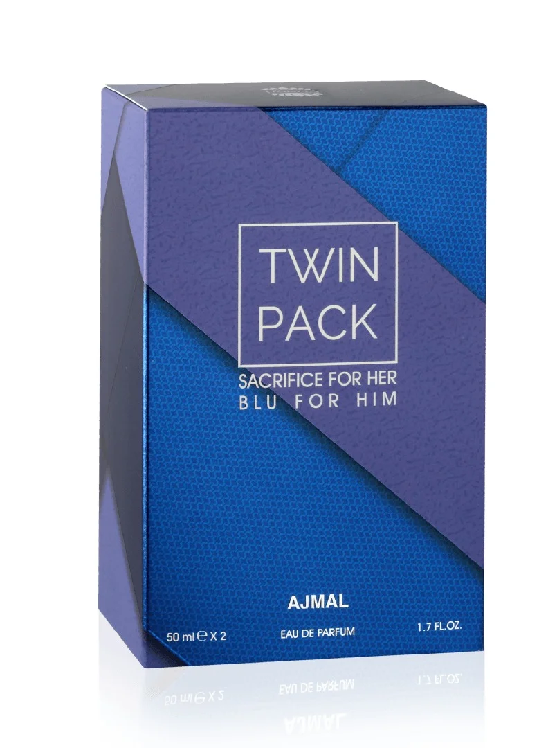 Ajmal Twin Pk(S/Her Edp 50Ml,Blu-Him Edp 50Ml)