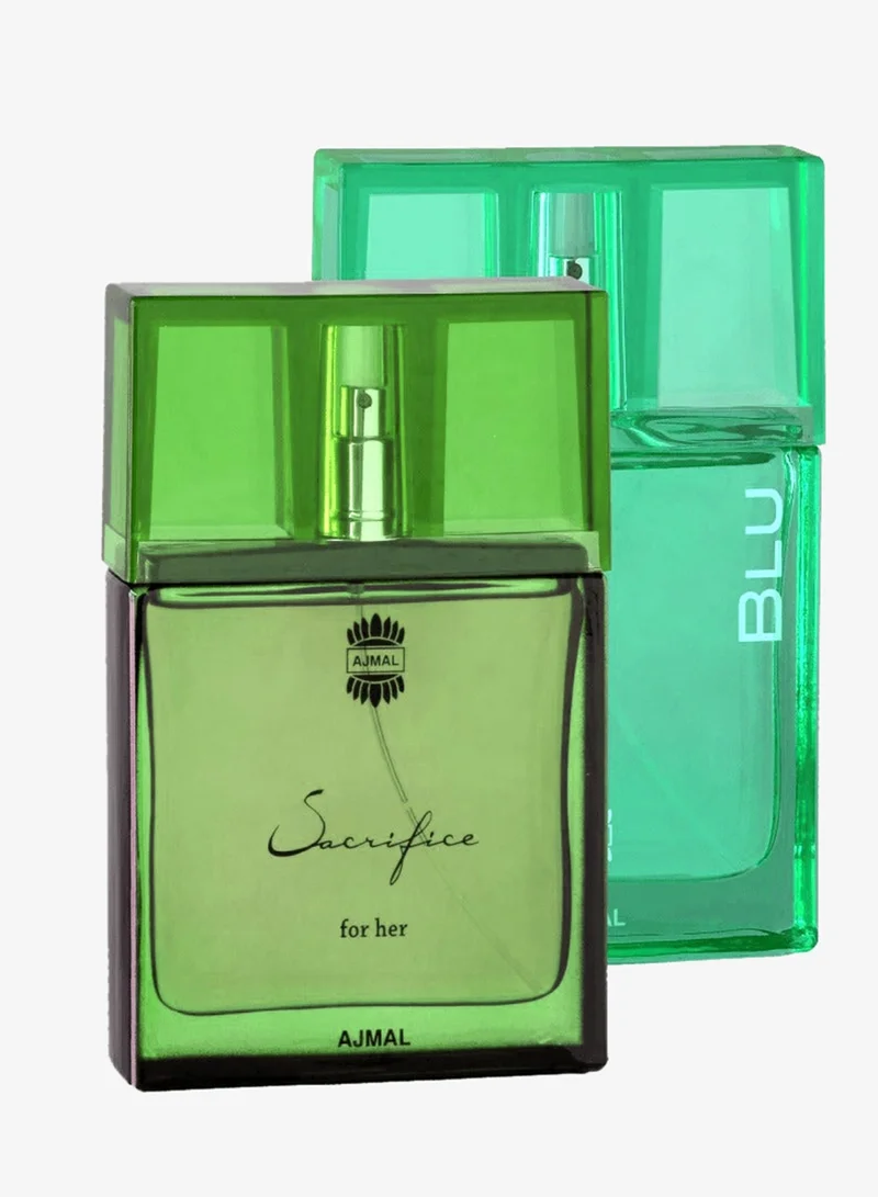 اجمل باك توين (عطر نسائي 50 مل، عطر رجالي 50 مل)