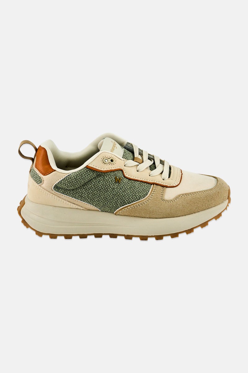 Wrangler Women Bonnie Lace Up Casual Shoes, Beige - Image 4