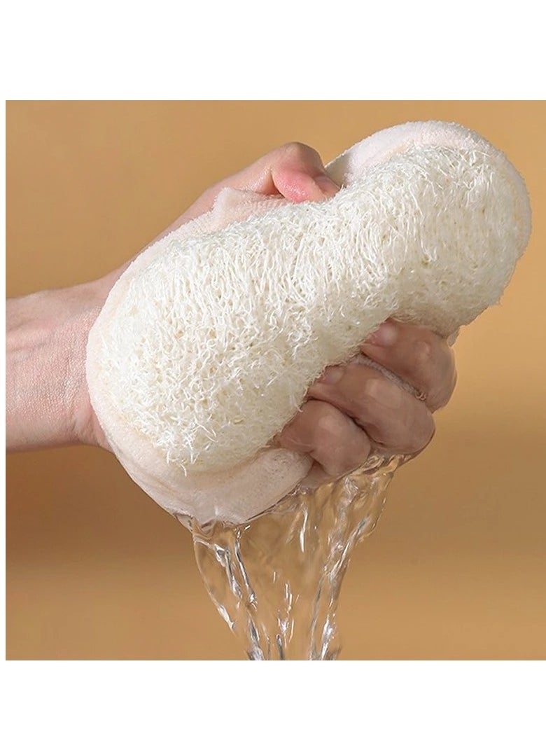 Natural Loofah with Sponge, Eco Friendly, Scrubber Exfoliating Loofah Sponge