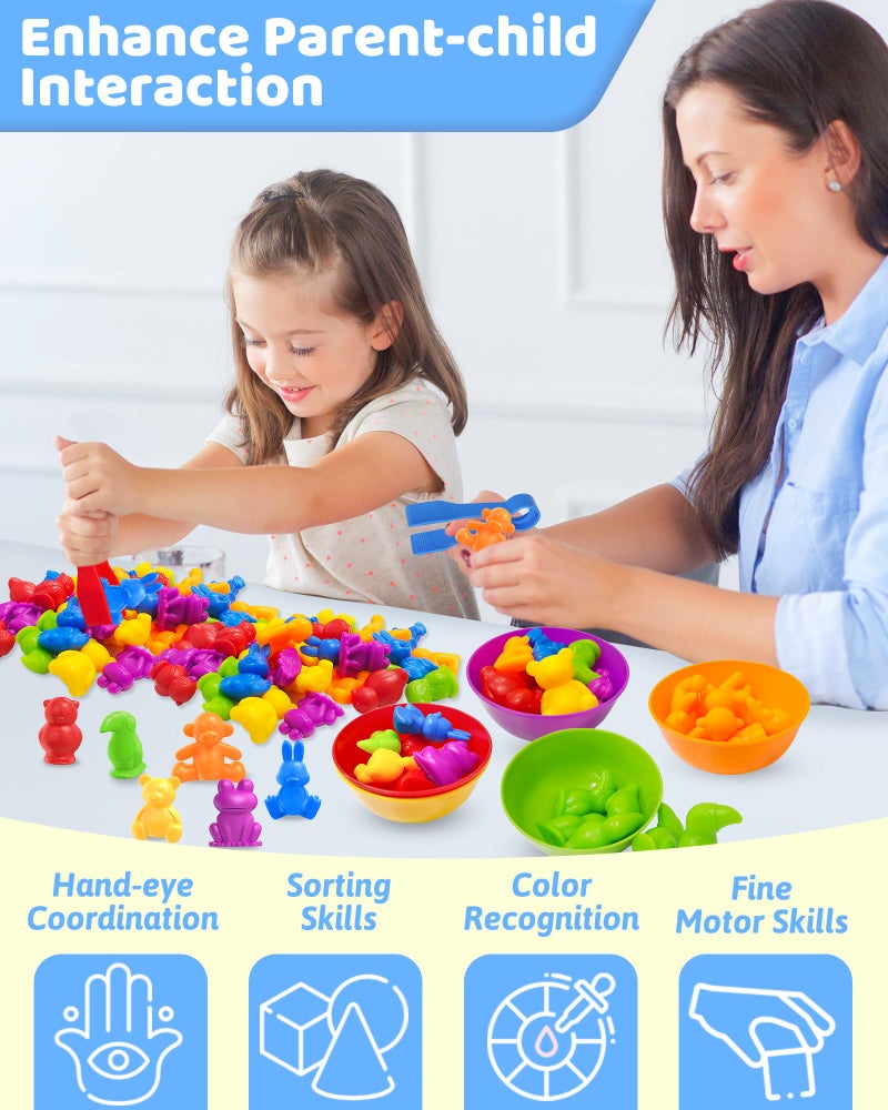 Oomloid Counting Animals Montessori Toys for 3 4 5 Years Old Boys Girls, Preschool Learning Activities Kindergarten Educational Sensory Toys Gifts for Kids Toddlers Ages 3-5, 4-8 - Image 4