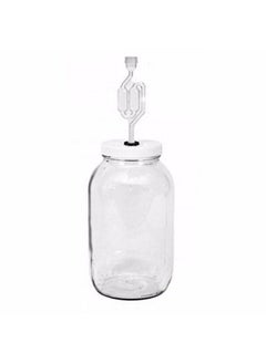 fastrack 4Xqad4R06S One Gal Wide Mouth Jar With Lid And Twin Bubble Airlock Clear  - Image 3