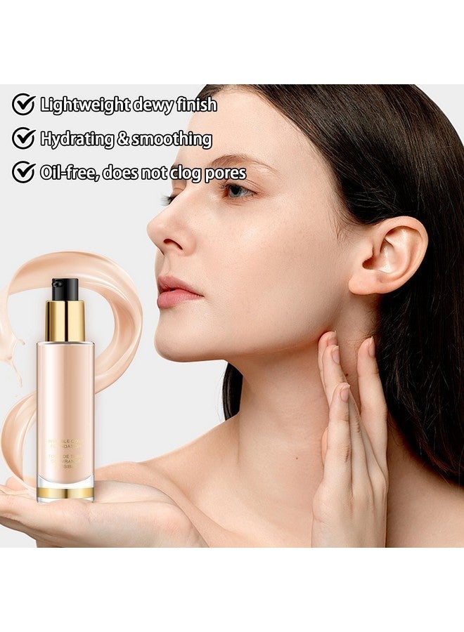 WALULAN WALULAN Concealer Foundation, Oil Control Waterproof Concealer Color Correcting Foundation Long Lasting No Makeup Removal Invisible Pores Face Base Makeup  - Image 5