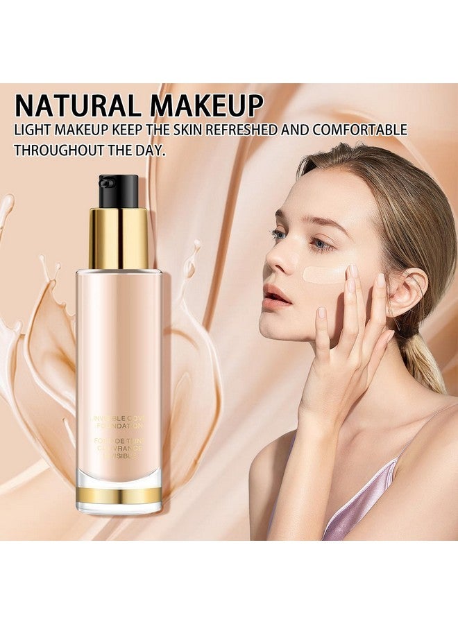 WALULAN WALULAN Concealer Foundation, Oil Control Waterproof Concealer Color Correcting Foundation Long Lasting No Makeup Removal Invisible Pores Face Base Makeup  - Image 4