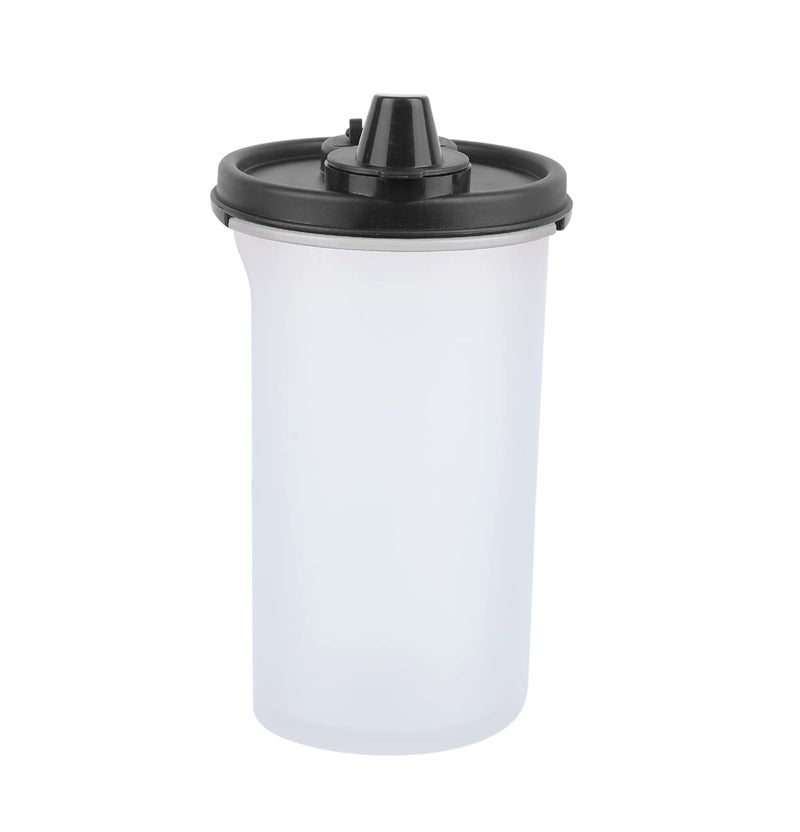 SIMPARTE AirTight Leak Proof Plastic Anti Microbial Oil Pourer for Kitchen Oil Jars Oil Bottle Dispenser Oil Container Vinegar Olive Refined Oils Easy Flow BPA Free Black 3 585ML - Image 4