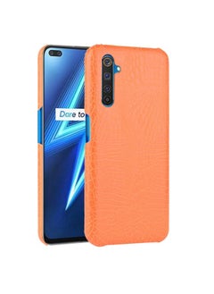 HuHa Case Cover For Realme X50 Pro/Realme X50 Pro 5G Shockproof Crocodile Texture PC + PU Case Orange 