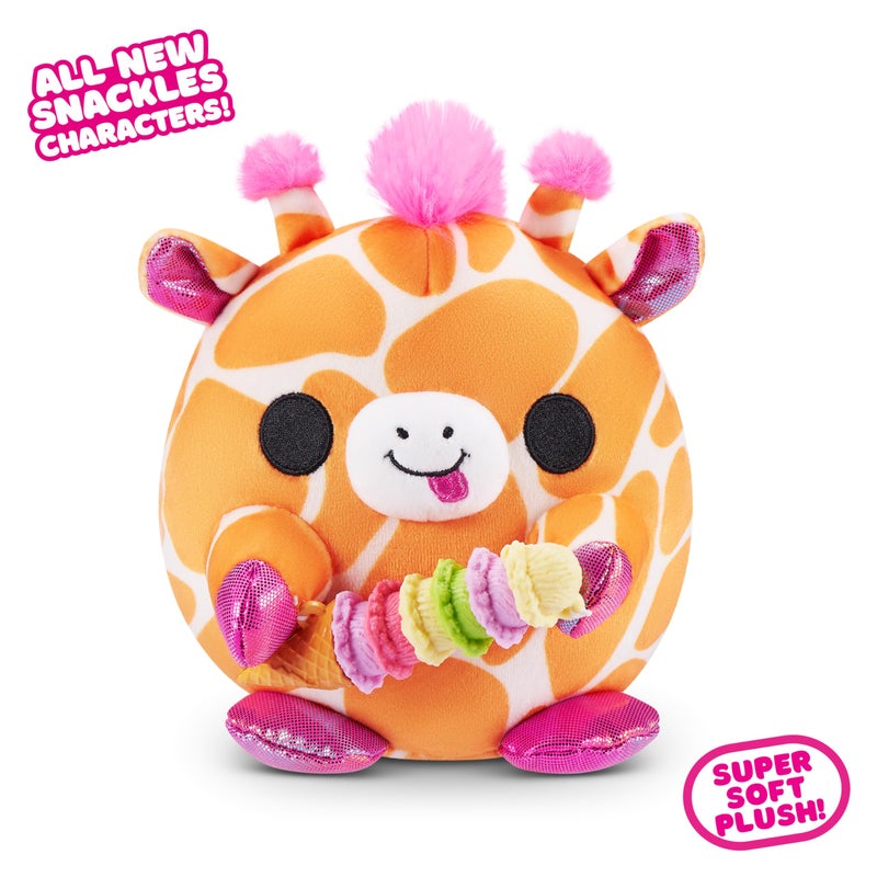 Snackles Non-Licensed Series 1 5-inch Plush by ZURU, Plush with Snack Accessory - Image 4
