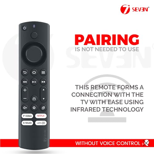 7-Seven 7SEVEN® Compatible for Amazonbasics Tv Remote Original Replacment of Smart Android Amzon Basics Television Without Alexa Feature and Non Voice Command - Image 3