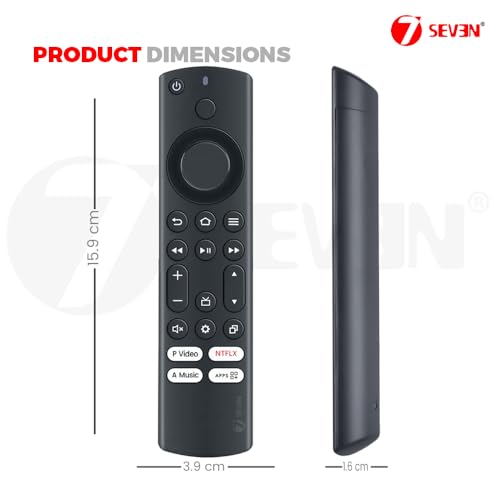 7-Seven 7SEVEN® Compatible for Amazonbasics Tv Remote Original Replacment of Smart Android Amzon Basics Television Without Alexa Feature and Non Voice Command - Image 5