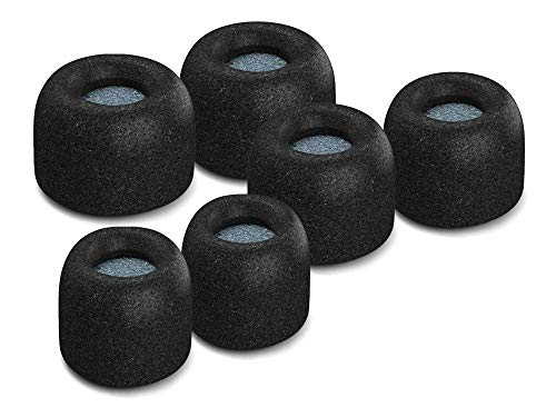 Comply Memory Foam Replacement Earbud Tips for Jaybird X4 | Ultimate Comfort, Secure Fit, Superior Noise Isolation | Black (S/M/L) (3 Pairs) - Image 1