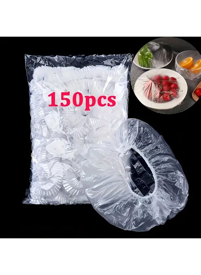 ١٥٠ كيسًا بلاستيكيًا لتخزين الطعام – أغطية فواكه disposable – تنظيم المطبخ – إعداد الوجبات - Image 4
