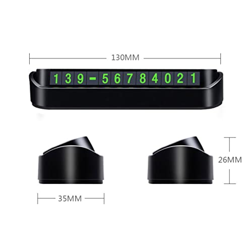 Tantra Car Dashboard Number Display - Mobile Number Display for Car, Temporary Car Parking Mobile Number Display with Magnetic Numbers Stickers - Image 3