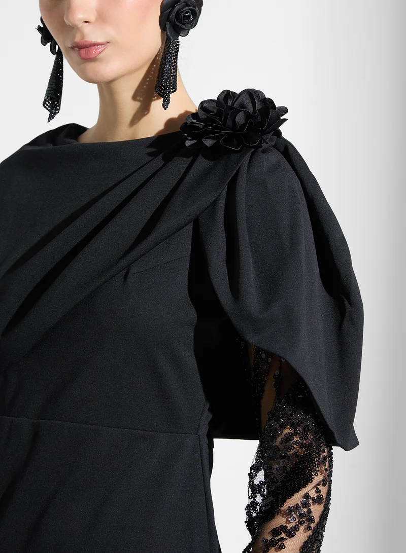 Namshi x One-Shoulder Evening Dress