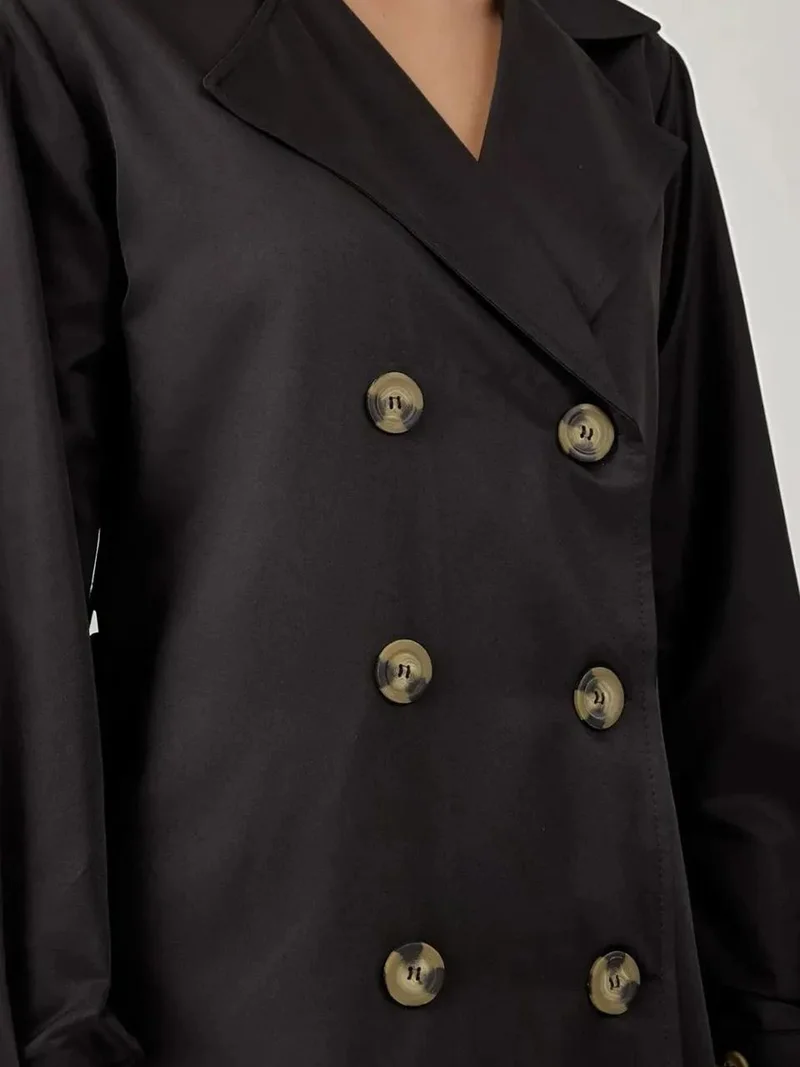 BIG DART BDART Double Breasted Long Trench Coat