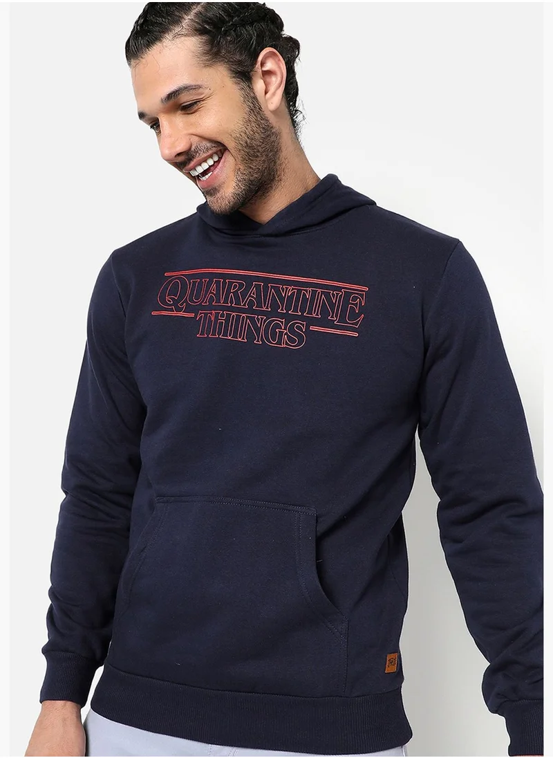Campus Sutra Printed Sweatshirt