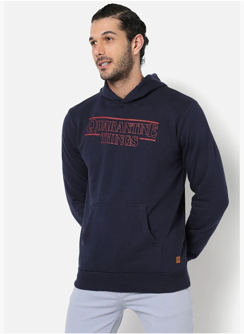 Campus Sutra Printed Sweatshirt