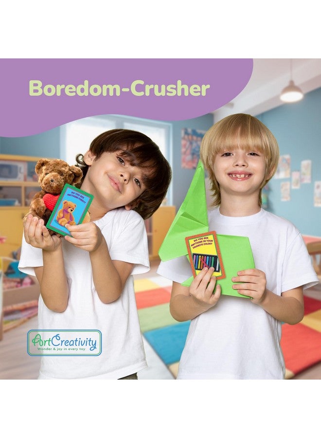 ArtCreativity Scavenger Hunt for Kids (Indoor/Outdoor) - 50 Cards in Sturdy Box - Seek and Find Road Trip Games - Car Activities for Kids - Travel-Friendly Bag - Indoor Scavenger Hunt Game - Image 2