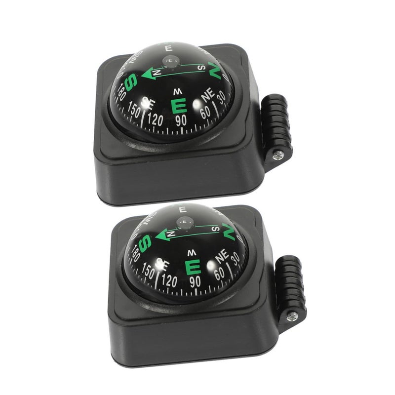 2 Pcs Adjustable Dashboard Compass Ball for Car Truck Marine Use - Image 2
