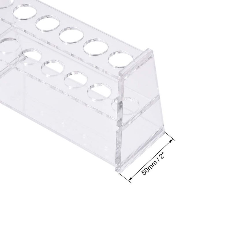 Uxcell Acrylic Test Tube Holder Rack 6 Wells For 10Ml Centrifuge Tubes Clear - Image 3