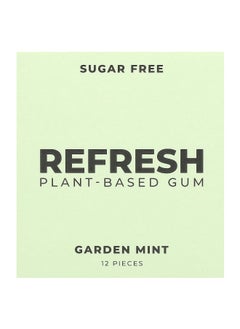 Refresh Gum Refresh Gum, Plant-Based Gum, Garden Mint, 12 Pieces  - Image 1