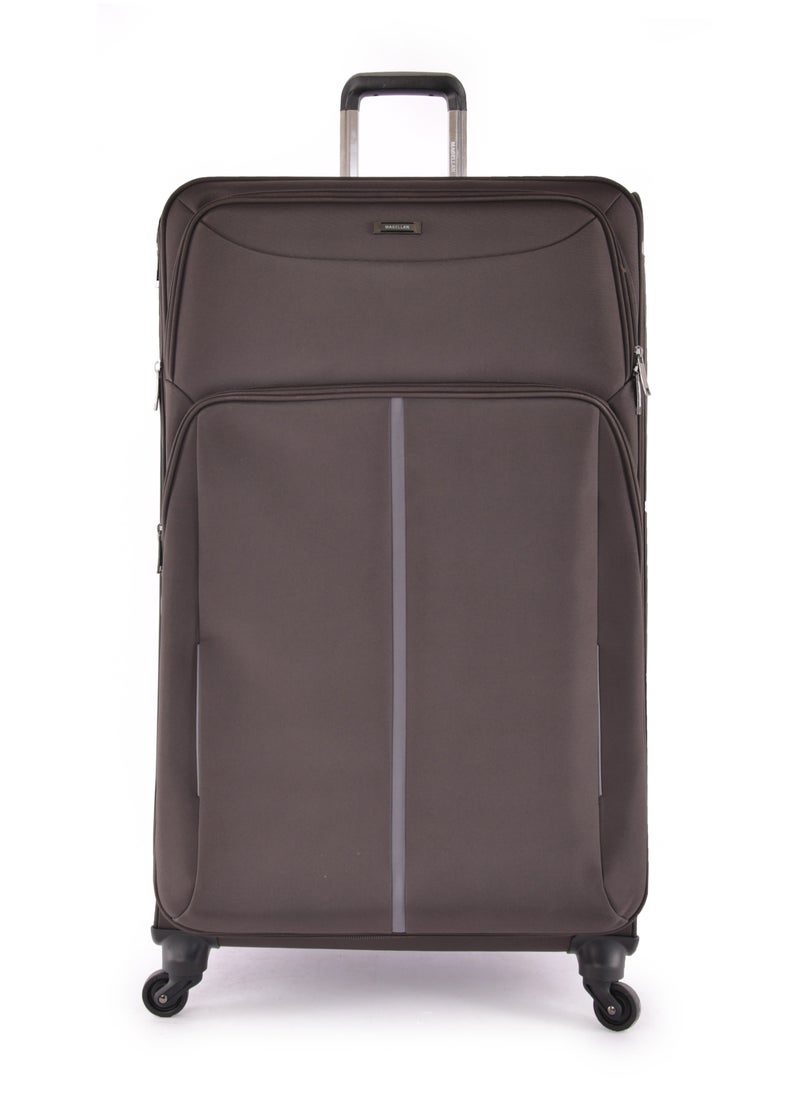 MAGELLAN - Magellan Luxury Fabric Luggage Set, Lightweight Stamped, Multi Size 4 Pcs, Brown - Image 1