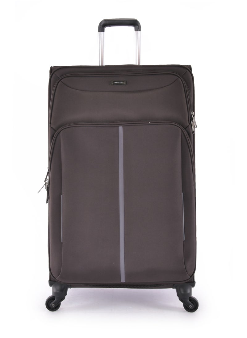 MAGELLAN - Magellan Luxury Fabric Luggage Set, Lightweight Stamped, Multi Size 4 Pcs, Brown - Image 1