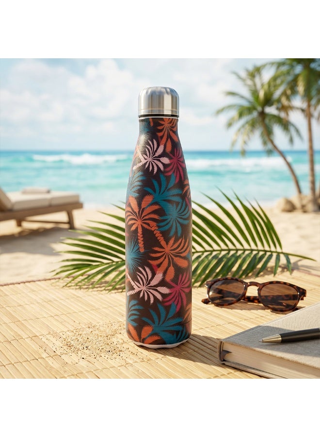 Hydrobrew Double wall Stainless Steel Water Bottle 500ML  - Midnight Tropics - Image 2