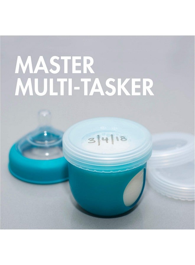 Boon Nursh Breast Milk Storage Lids - Made for Boon Nursh Bottles - Lids for Formula Travel Container - Breastfeeding Essentials and Baby Feeding Supplies - 3 Count - Image 2