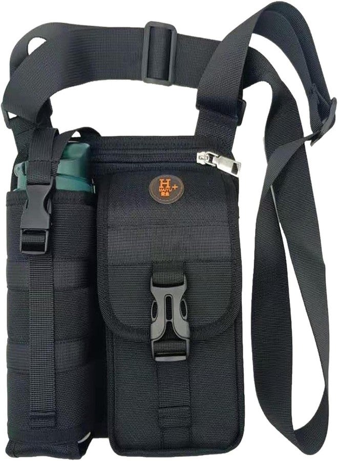 WROPZO Water Bottle Carrier with Adjustable Crossbody Shoulder Strap - Insulated Water Bottle Pouch for Running, Hiking, Gym, Travel, Camping - Lightweight Water Bottle Bag for Adults & Kids - Image 1