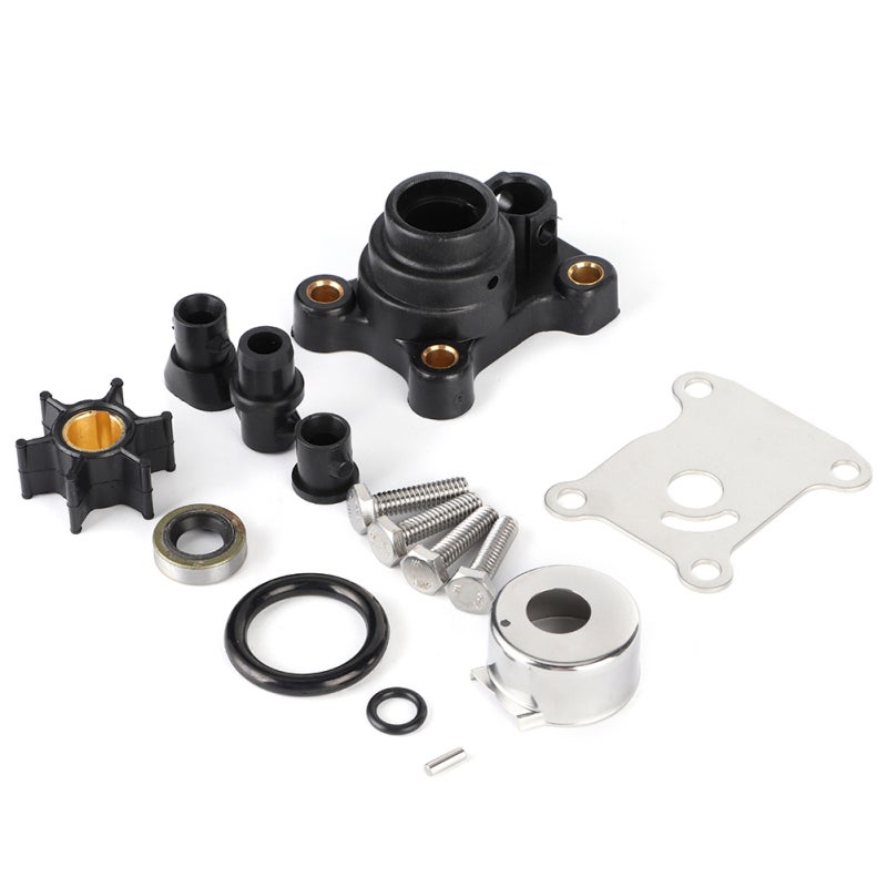 Impeller Water Pump Repair Kit: Neoprene Impeller, Corrosion-Resistant Metal Alloys - Full Maintenance Parts Set for 9.9Hp 15Hp Johnson Evinrude Outboard Motors - Image 1