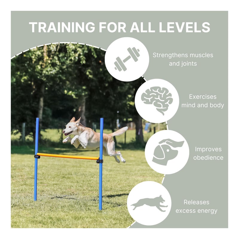 TRIXIE Dog Agility Hurdle – Dog Jump with Height Adjustable Crossbar, Dog Agility Hurdle Ideal for Beginners & Advanced, Dog Agility Equipment for Dog Obstacle Courses – 1 x Dog Hurdle - Image 4