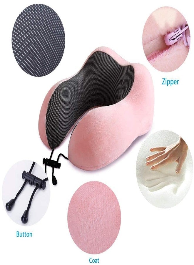 KANDPAND Travel Pillow, Best Memory Foam Neck Pillow for Airplane, Head Support Comfortable Pillow for Sleeping Rest, Train, Car & Home Use/Multicolor - Image 5