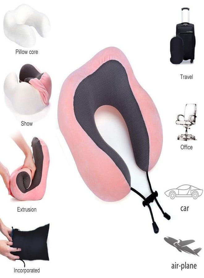 KANDPAND Travel Pillow, Best Memory Foam Neck Pillow for Airplane, Head Support Comfortable Pillow for Sleeping Rest, Train, Car & Home Use/Multicolor - Image 4