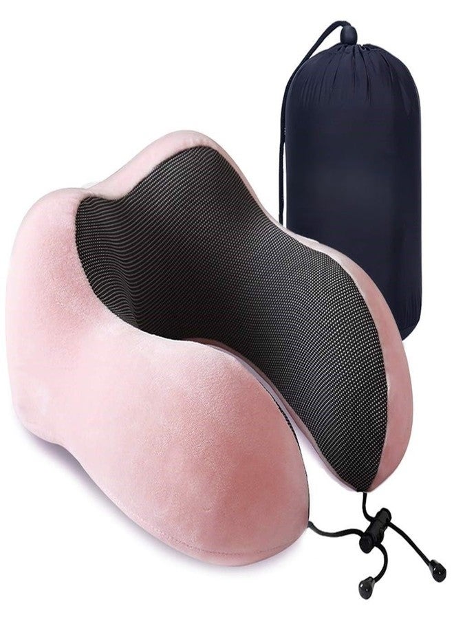 KANDPAND Travel Pillow, Best Memory Foam Neck Pillow for Airplane, Head Support Comfortable Pillow for Sleeping Rest, Train, Car & Home Use/Multicolor - Image 1