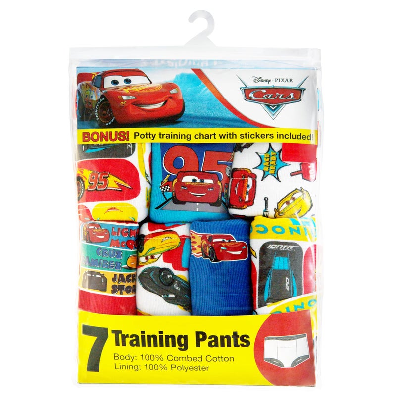 Disney Pixar Cars Toddler Potty Training Pant & Brief Combo option, Stickers & Tracking Chart In Sizes 18M, 2T, 3T, 4T - Image 2