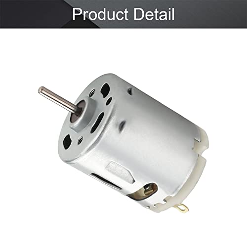 Fielect DC Motor 6V-12V 5680-10885RPM 0.38A Micro Motor Mini Motor Electric Motor Round Shaft for RC Boat DIY Airplane Toys Model DIY Hobby, 1 Pcs - Image 4