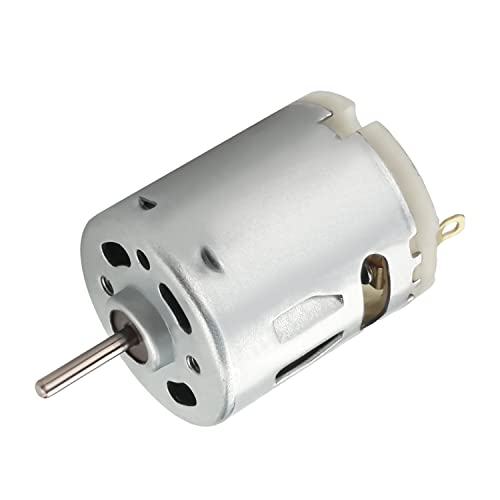 Fielect DC Motor 6V-12V 5680-10885RPM 0.38A Micro Motor Mini Motor Electric Motor Round Shaft for RC Boat DIY Airplane Toys Model DIY Hobby, 1 Pcs - Image 1