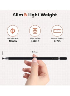 Generic Universal Stylus Pen for Touch Screens Passive Stylus pen Compatible with iOS and Android devices iPad iPhone laptop Samsung phones and tablets for Drawing and Handwriting (Black)  - Image 4