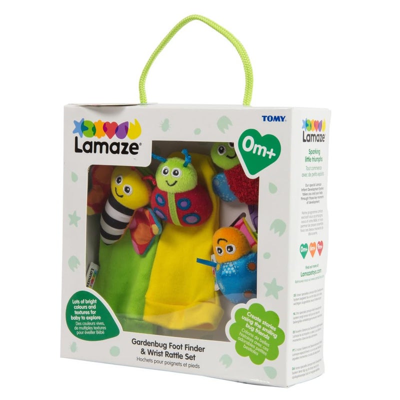 Lamaze Gardenbug - Baby Foot Finder Socks & Wrist Rattle Set - Sensory Development Toys - Newborn Baby Essentials - Image 1